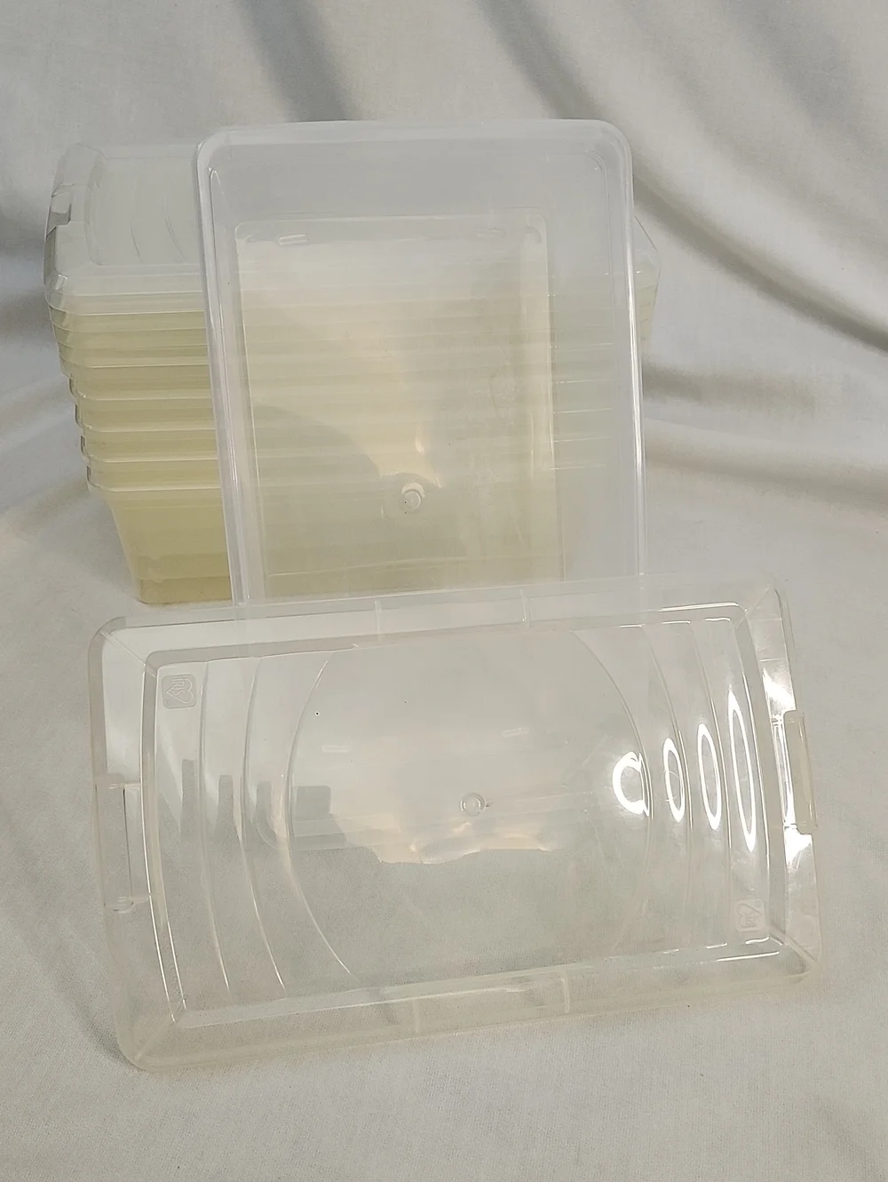 Clear Plastic Storage Containers - Set of Stackable Lids